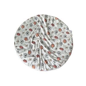 Baby boy 35” circle filled play mat sports playmat